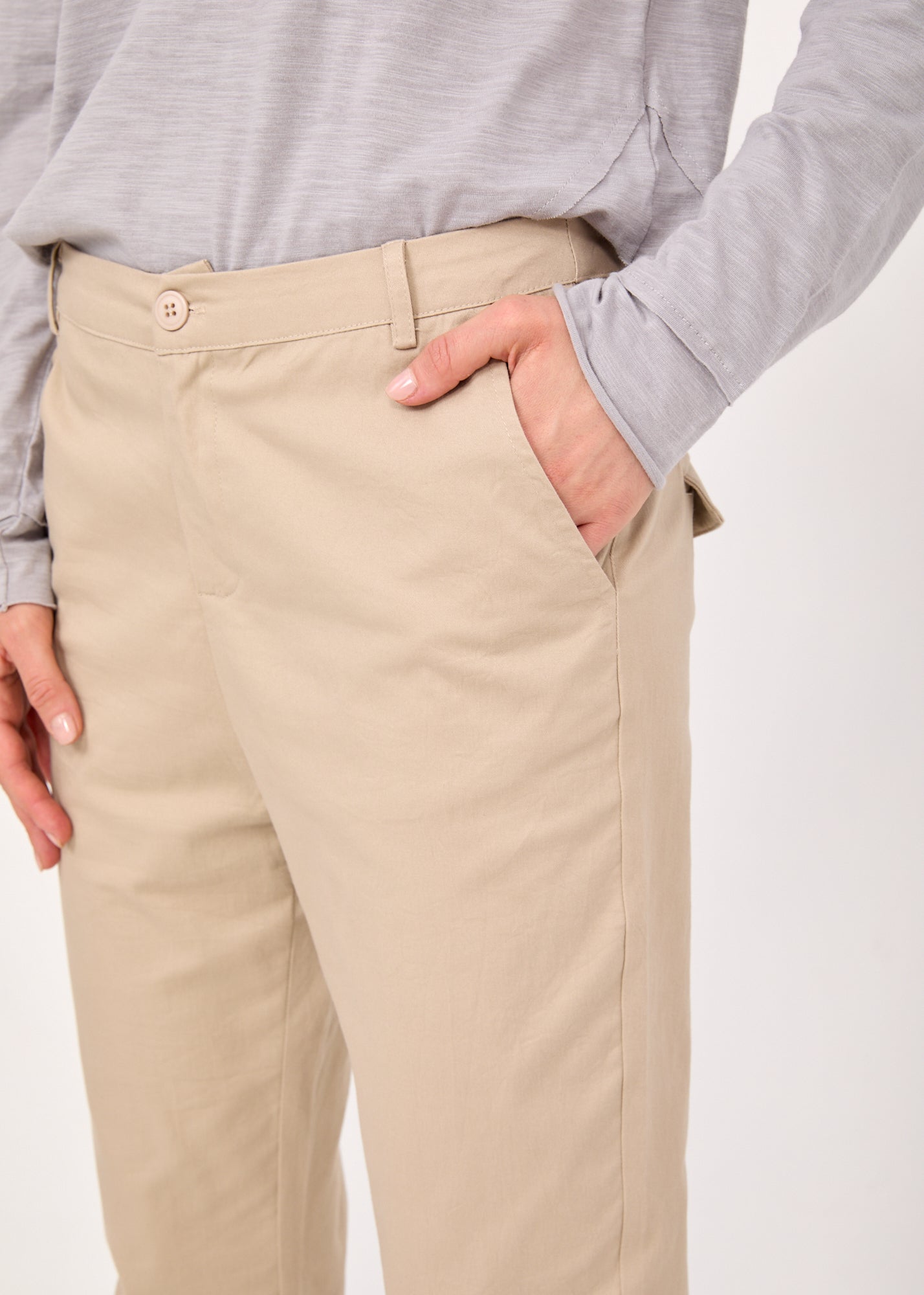 Classic pants 4 pockets Stone