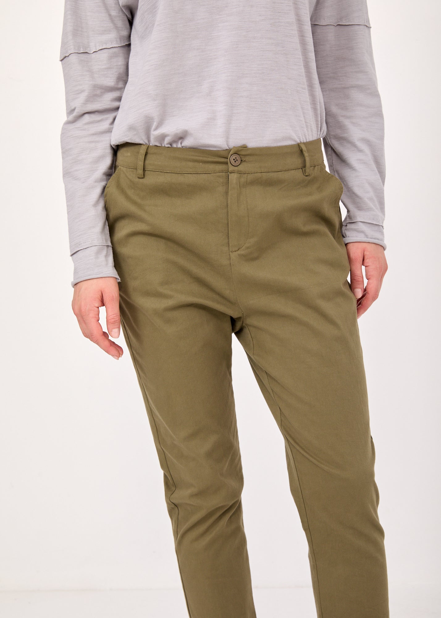 Classic pants 4 pockets green