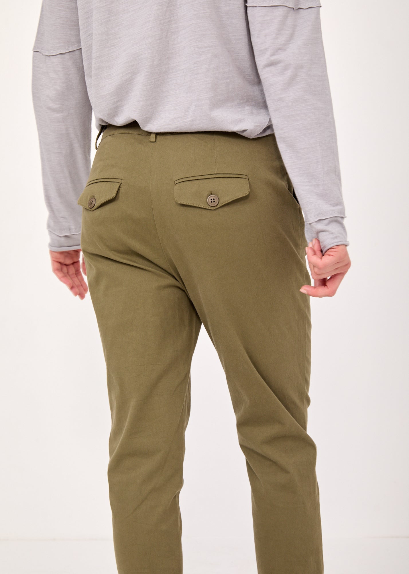 Classic pants 4 pockets green