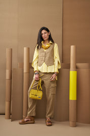 סנדלי עור גבוהים עם אבזמים חום