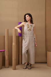 סנדלי נוחות רצועות עור שילוב צבעים אפור