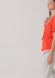 עליונית טריקו שילוב סרט בז'