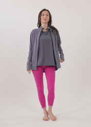 Green back opening training jacket