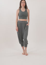 מכנסיים שקי נשפכים שחור