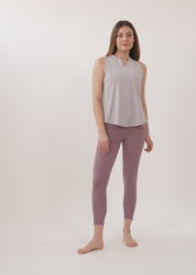 Light gray mesh training tank top