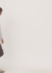 Gray triangle forward model long tank top