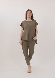 Back training shirt like a blue mesh tank top