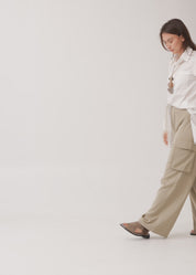 Wide leg pants with pockets, black