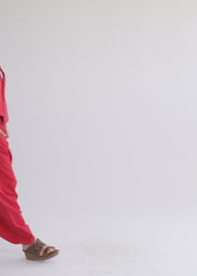 מכנסיים דמוי חצאית כיסים מרובעים סטון