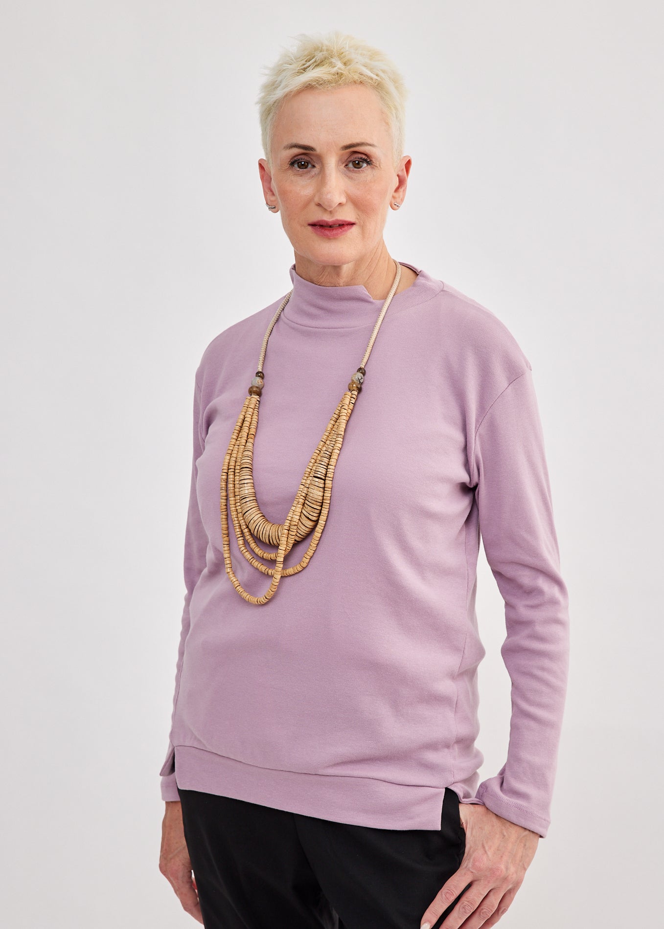 חולצת גולף מדרגה ורוד