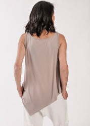 Back and forth front and back beige tank top
