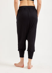 מכנסיים שקי נשפכים שחור