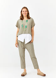 מכנסיים ארוכים חגורת חבל סטון