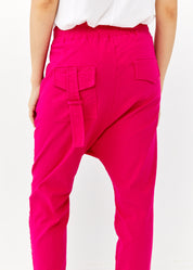 מכנסיים ארוכים בוי כיס פאץ ורוד פוקסיה