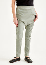 Gray diagonal cut boy pants