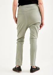 Gray diagonal cut boy pants