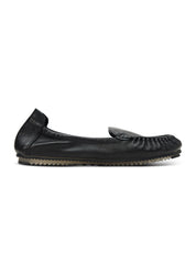 Women's Black Soft Leather Moccasins