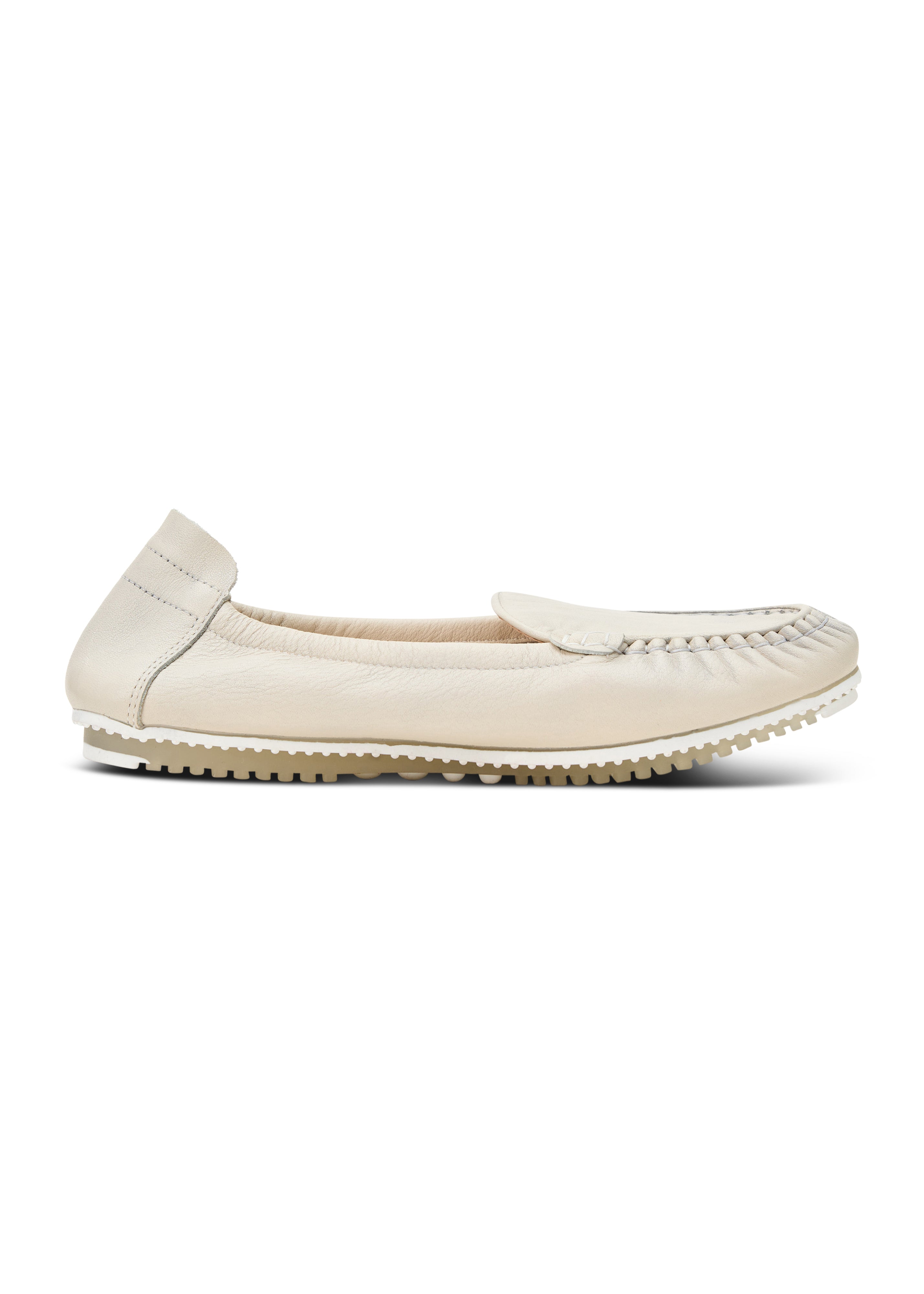 Women's Soft Leather Moccasins Stone