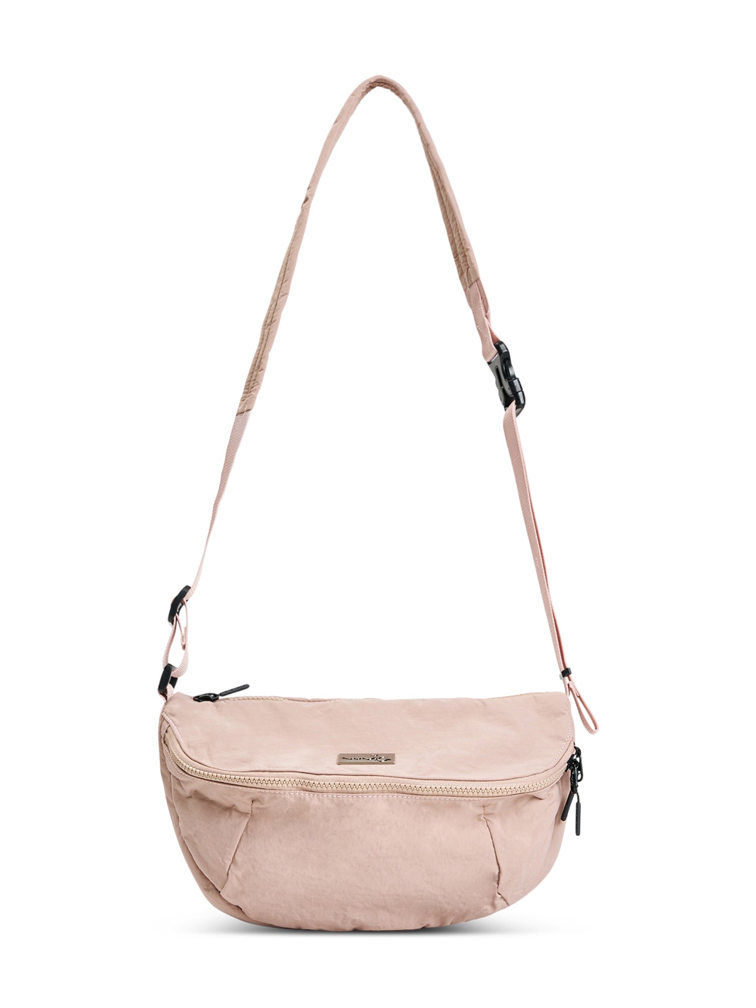 Medium pink nylon pouch bag