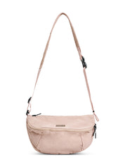 Medium pink nylon pouch bag