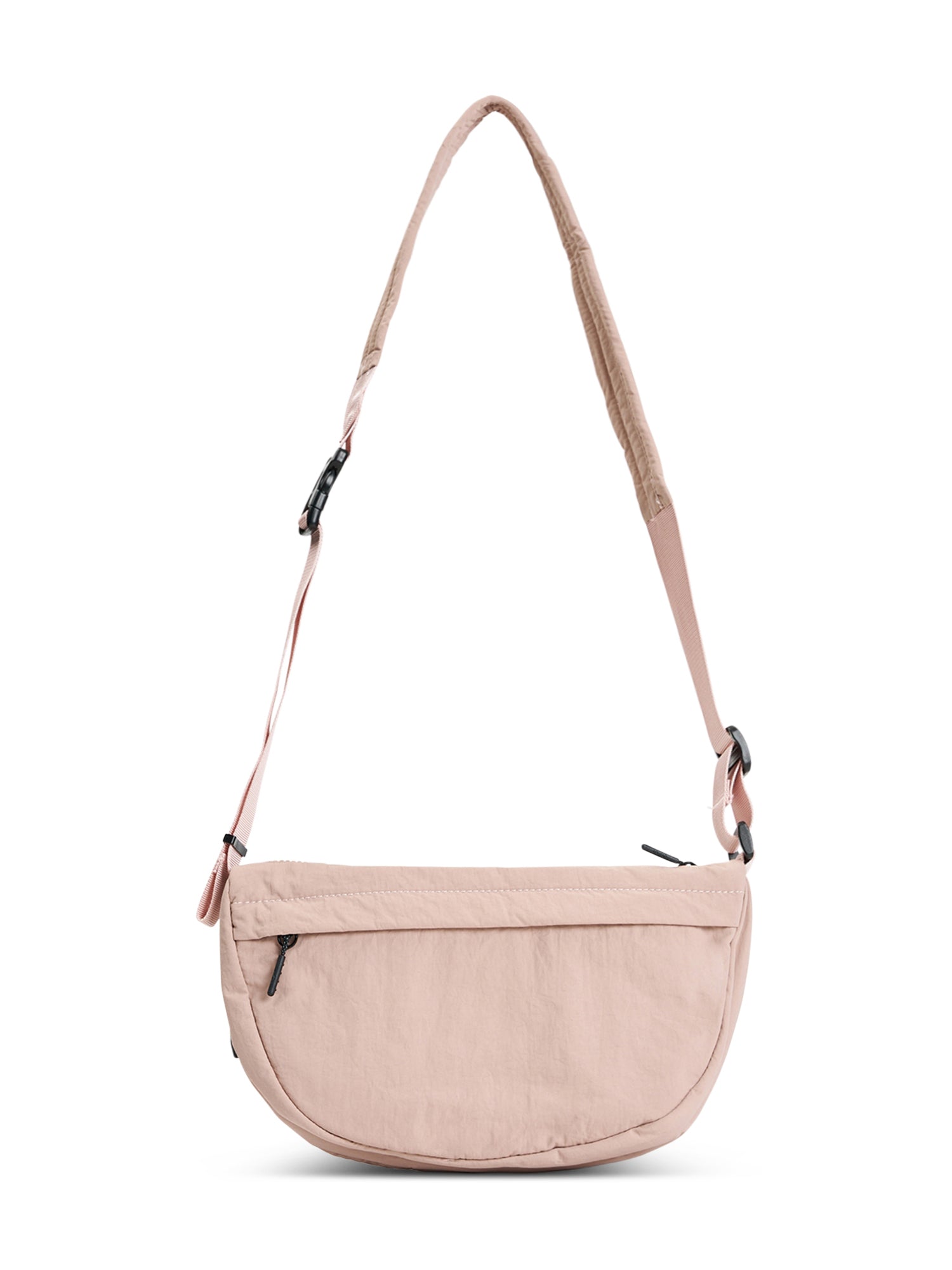 Medium pink nylon pouch bag