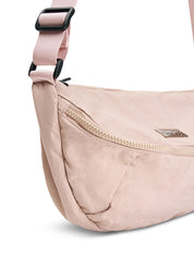Medium pink nylon pouch bag