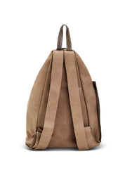 תיק גב עור משולש שילוב צבעים בז'