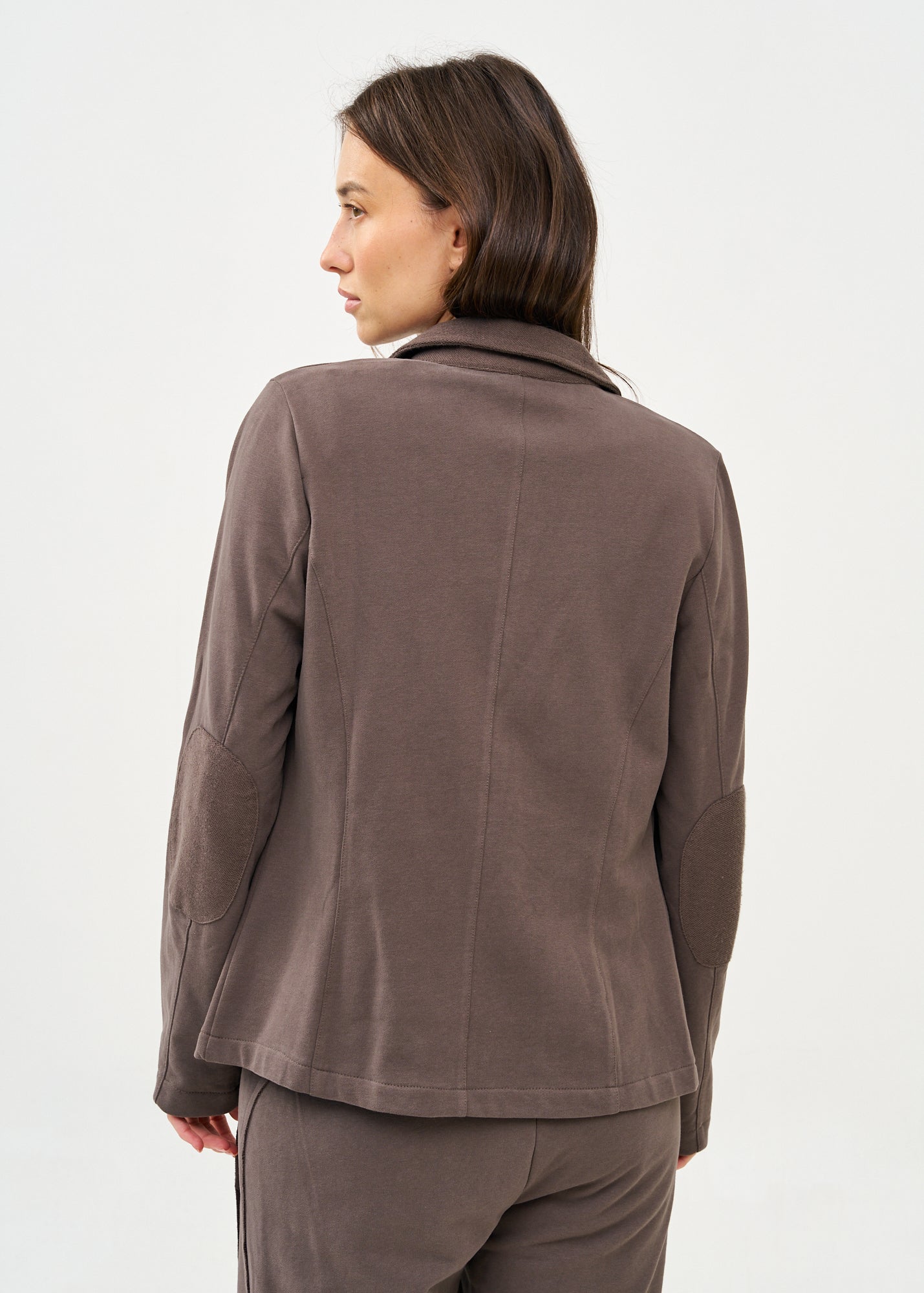 ג'קט בסגנון מחוייט פרנץ' טרי אפור כהה