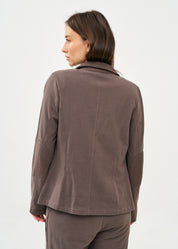 ג'קט בסגנון מחוייט פרנץ' טרי אפור כהה