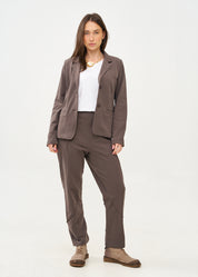 ג'קט בסגנון מחוייט פרנץ' טרי אפור כהה