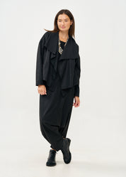 מכנס חצאית קלאסי עם ברק שחור