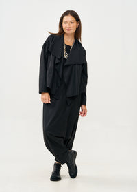 Classic skirt pants with black shine - 00
