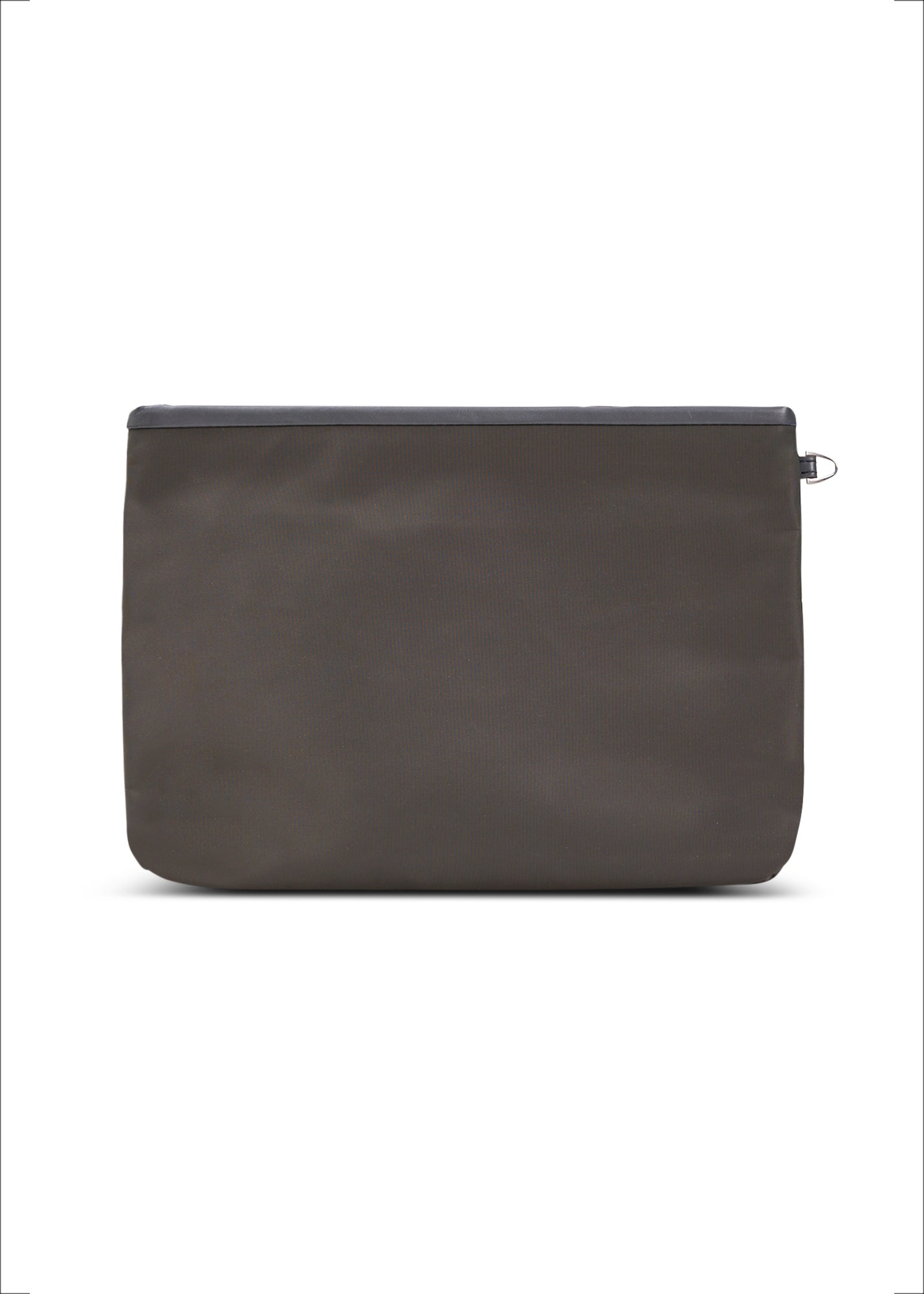 Gray nylon evening bag