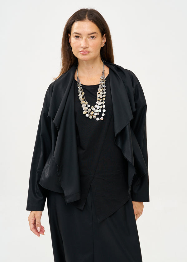 עליונית קלאסית פתוחה עם ברק שחור