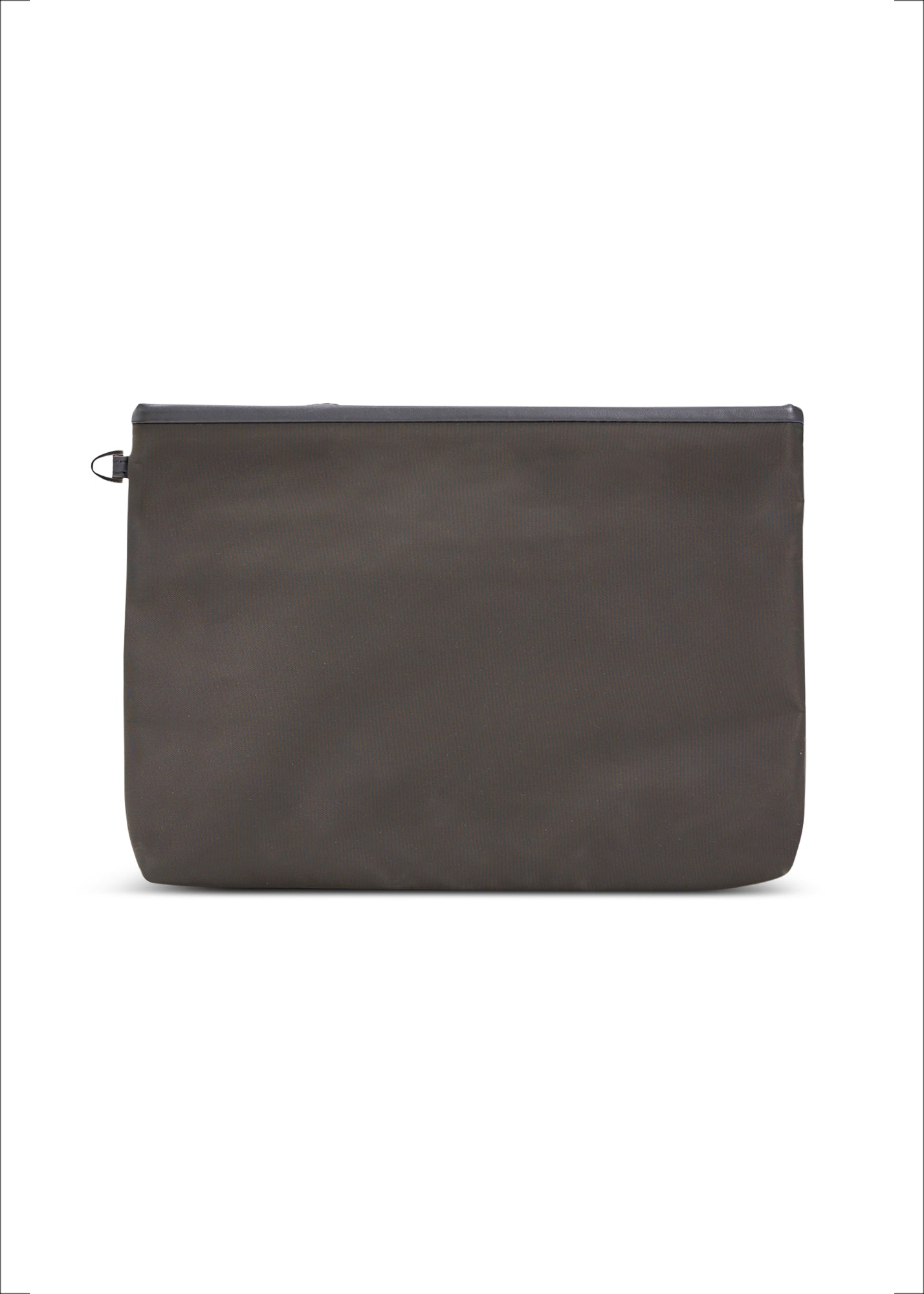 Gray nylon evening bag