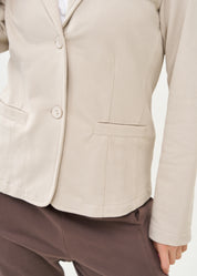 ג'קט בסגנון מחוייט פרנץ' טרי אפור בהיר