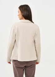 ג'קט בסגנון מחוייט פרנץ' טרי אפור בהיר