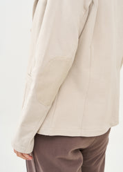 ג'קט בסגנון מחוייט פרנץ' טרי אפור בהיר