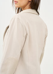 ג'קט בסגנון מחוייט פרנץ' טרי אפור בהיר