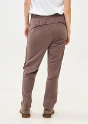 מכנסיים פרנץ טרי עם חתכים חיצוניים חום