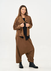 עליונית קלאסית פתוחה עם ברק חום