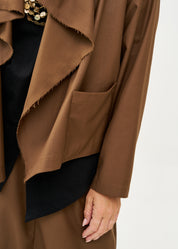 עליונית קלאסית פתוחה עם ברק חום