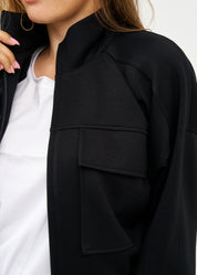 ג'קט שני כיסים קידמיים ורוכסן שחור