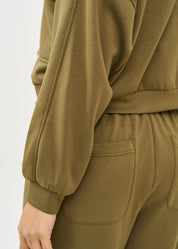 ג'קט שני כיסים קידמיים ורוכסן ירוק