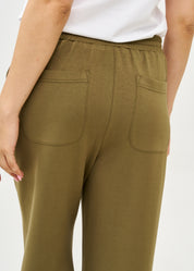 מכנסיים רחבים מבד רך ירוק