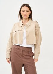 ג׳קט עם כותפת ארוכה סטון