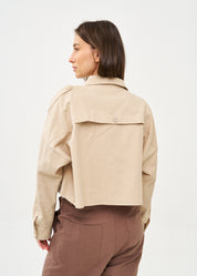 ג׳קט עם כותפת ארוכה סטון