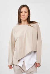 French terry stone long sleeve bat shirt