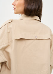 ג׳קט עם כותפת ארוכה סטון