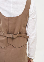 וסט כתפיות עם אבזמים חום